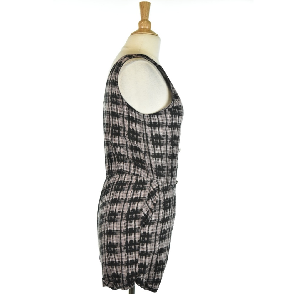 Mono B Shorts Romper With Buttons - image 3